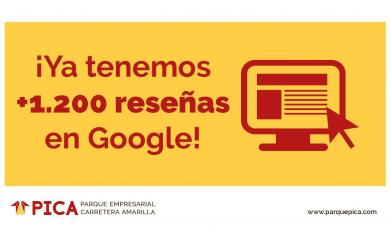 El Parque Empresarial PICA supera las 1.200 reseñas en Google Places